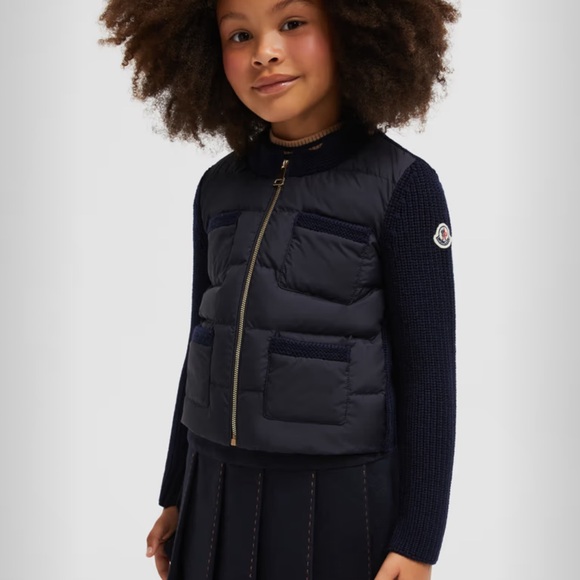 Moncler Kids Padded Zip-up Down Cardigan